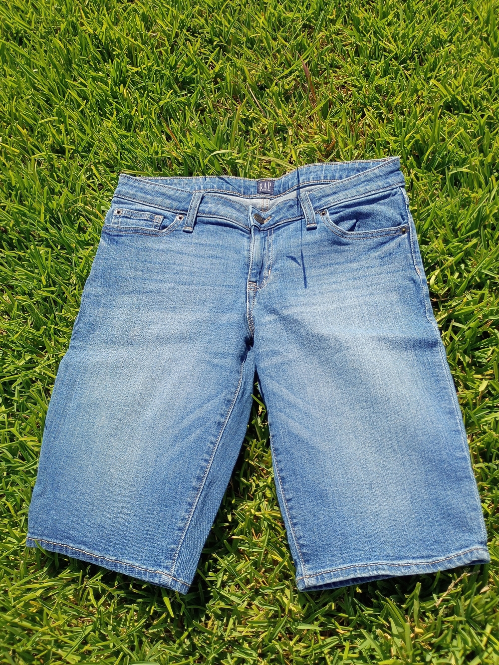 GAP Medium Blue Denim Bermuda Shorts